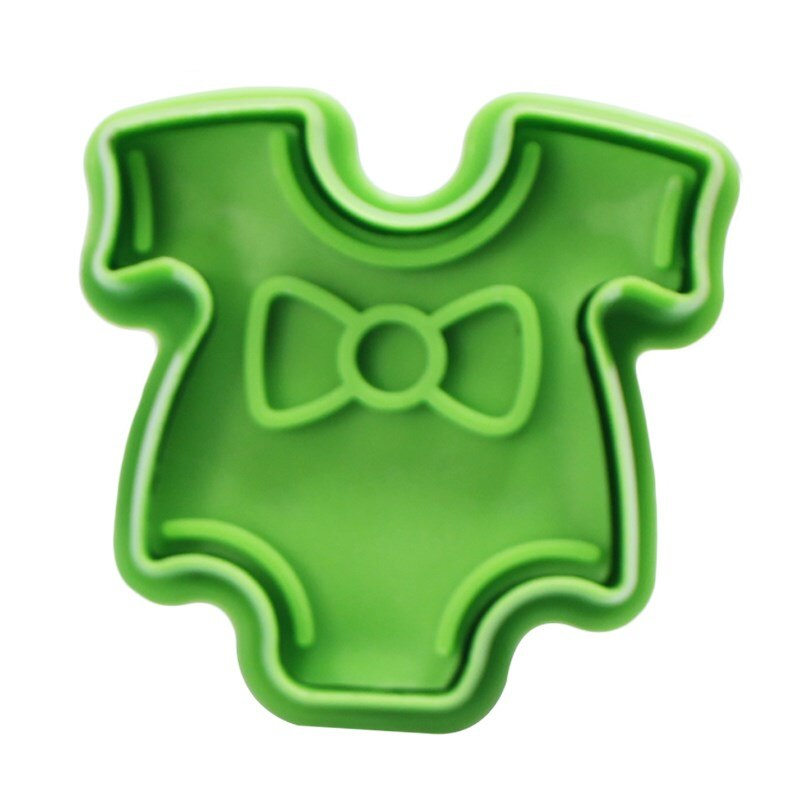 4pcs Baby Toys 3D Baby Stroller Trojan Bottle Cookies Mold Biscuit Stamp Gift Toast Mold Fondant Decorating Tools 03066
