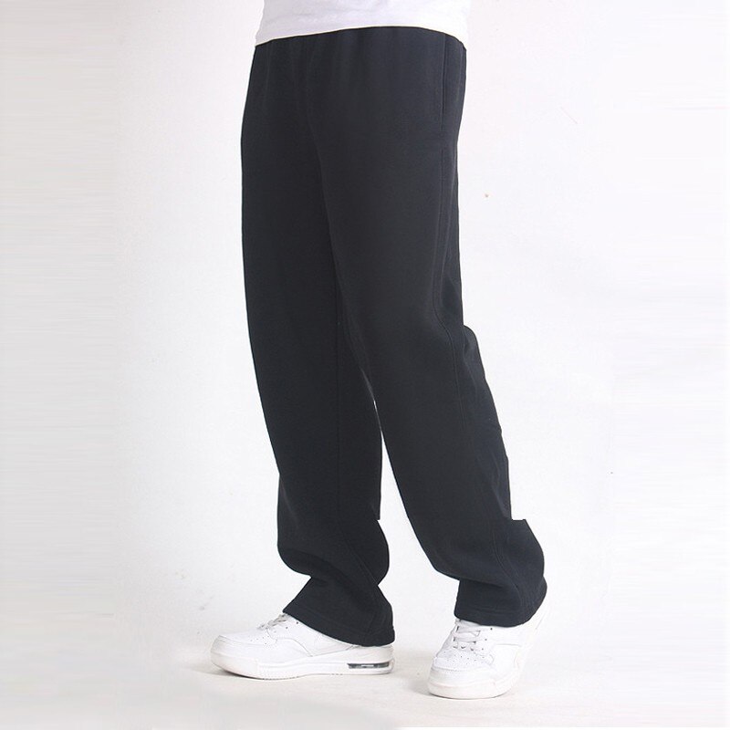 Men Plus Size Pants 6XL Solid Baggy Loose Elastic Pants Cotton Sweatpants Casual Pants Trousers Large Big Plus Size 5XL 6XL 7XL