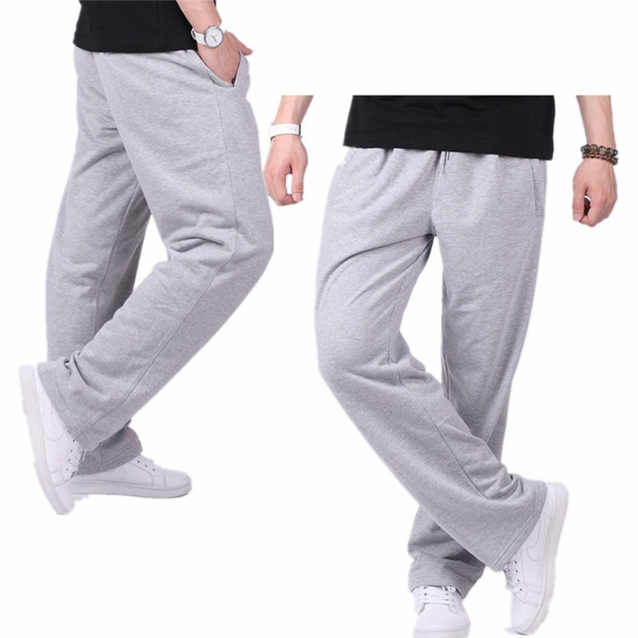 Casual Cotton Plus Size Sweatpants for Men - Parvaty.com