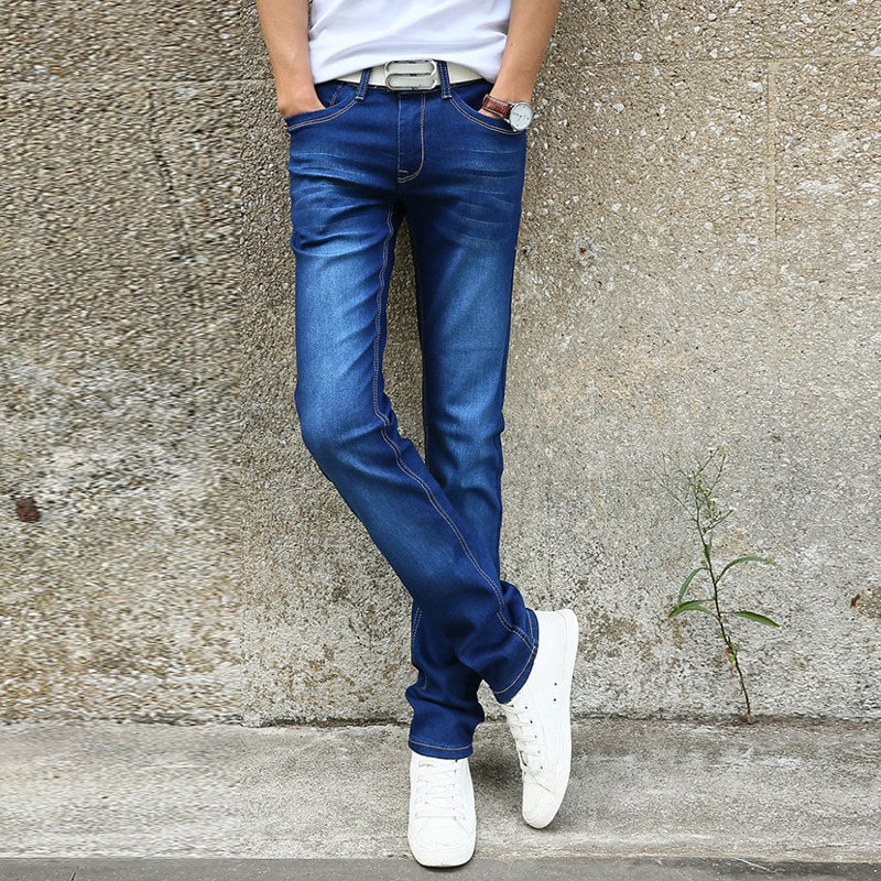 Casual Denim Slim Fit Stretchy Trousers for Men - Parvaty.com