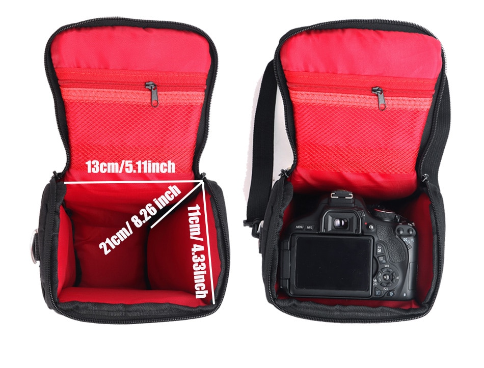 Hot Sell DSLR Camera Bag Case For Canon 1300D 200D 70D 77D 750D 6D 1100D 100D 700D 80D T6 T5 Canon Camera Case Lens Shoulder Bag