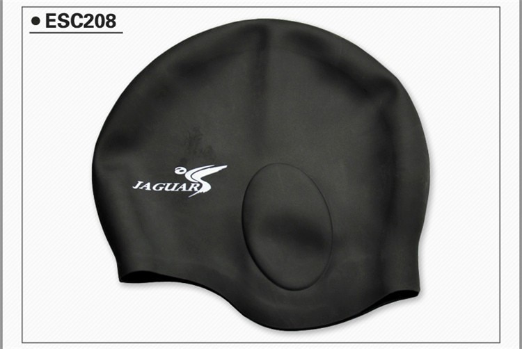 Waterproof Silicone swimming cap Adult swim Unisex Silica Gel Ear Protection Swimming Cap Men Women Silicone Cap Swimming hat2pc