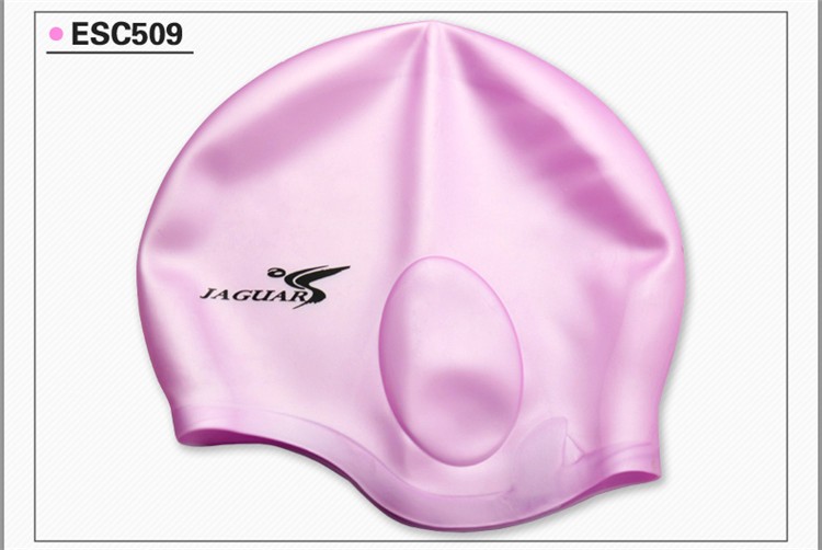 Waterproof Silicone swimming cap Adult swim Unisex Silica Gel Ear Protection Swimming Cap Men Women Silicone Cap Swimming hat2pc