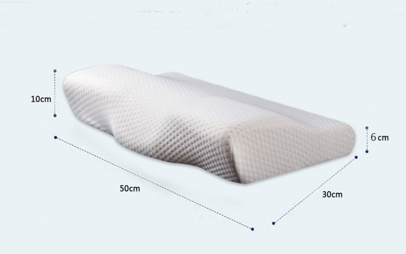 Butterfly design Memory Pillow Neck protection Slow Rebound Memory Foam Pillow Health Care Cervical Orthopedic Neck Pillow cover