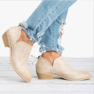 Slip-on Casual Winter Ankle Boots-cum-Creeper for Women