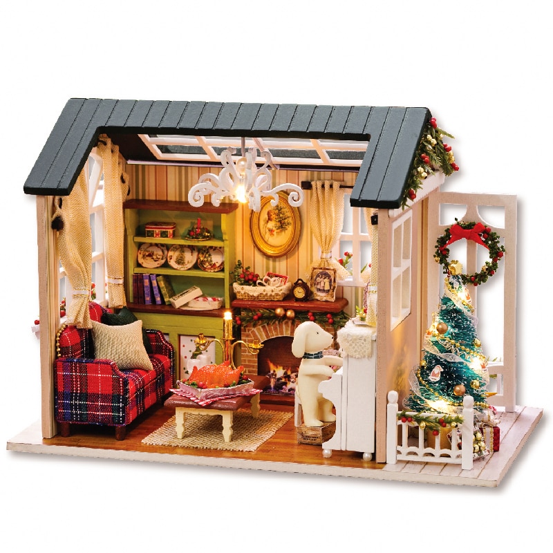 Miniature DIY Dollhouse Model Home