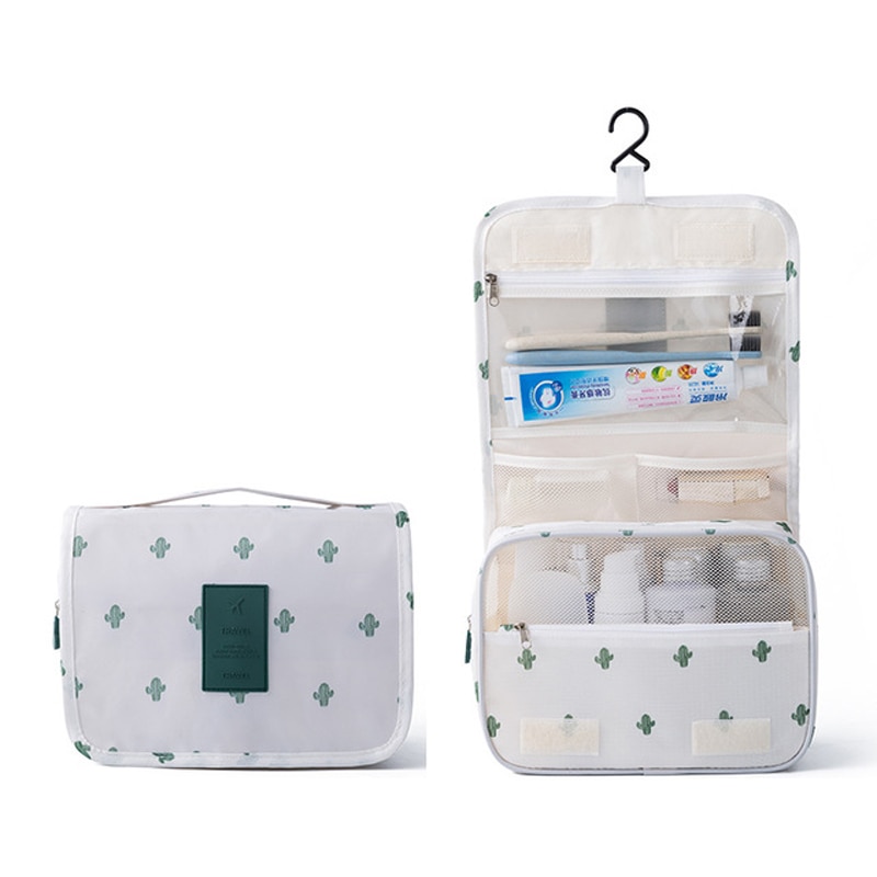 travel cosmetic bag Women Makeup Bags Toiletries Organizer Waterproof Storage Neceser Hanging Bathroom Wash Bag