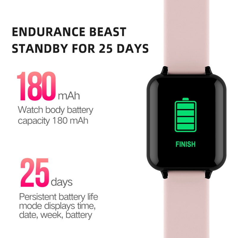 B57 Smart watches Waterproof Sports for iphone phone Smartwatch Heart Rate Monitor Blood Pressure Functions For Women men kid
