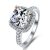 Genuine 925 Sterling Silver Engagement Ring for Women